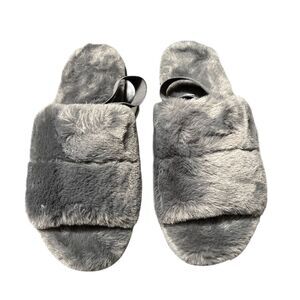 INC International Concepts Faux fur slippers NIB